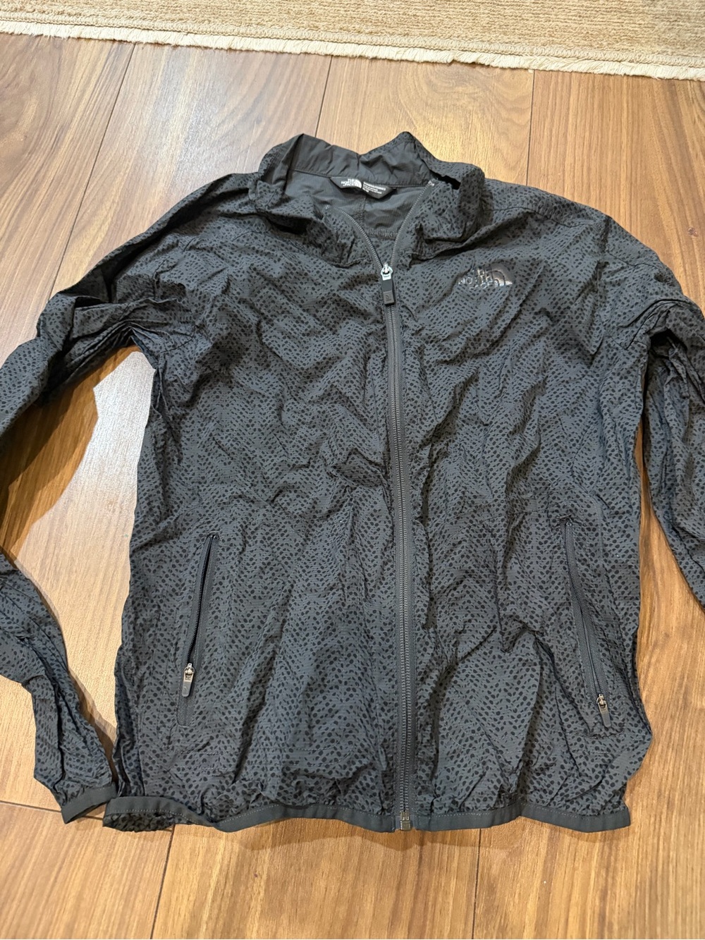 The North Face Black Perforated Windbreaker Jacket